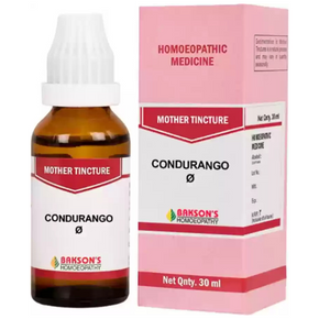 BAKSON'S HOMEOPATHY CONDURANGO MOTHER TINCTURE Q - PACK OF 2 (30 ML EACH)