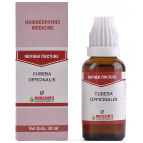 BAKSON'S HOMEOPATHY CUBEBA OFFICINALIS MOTHER TINCTURE Q - PACK OF 3 (30 ML EACH)