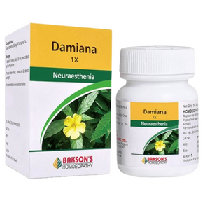 BAKSON'S HOMEOPATHY DAMIANA 1X - PACK OF 2 (50 TABLETS EACH)