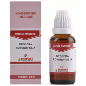 BAKSON'S HOMEOPATHY DROSERA ROTUNDIFOLIA MOTHER TINCTURE Q - PACK OF 2 (30 ML EACH)