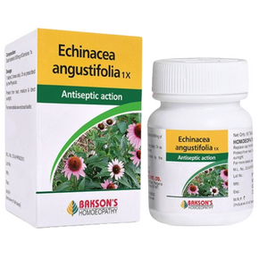 BAKSON'S HOMEOPATHY ECHINACEA ANGUSTIFOLIA 1X - PACK OF 2 (50 TABLETS EACH)