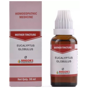 BAKSON'S HOMEOPATHY EUCALYPTUS GLOBULUS MOTHER TINCTURE Q - PACK OF 3 (30 ML EACH)