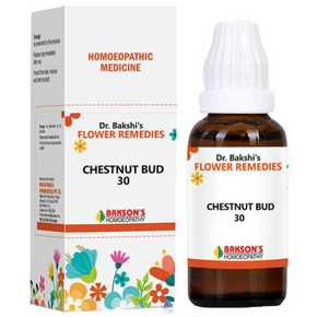 DR. BAKSHI'S FLOWER REMEDIES CHESTNUT BUD 30 - PACK OF 3 (30 ML EACH)