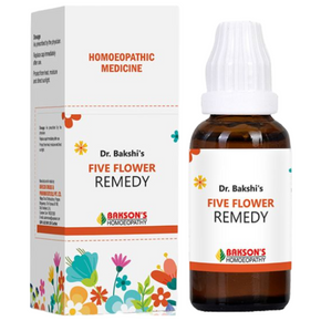 DR. BAKSHI'S FLOWER REMEDIES FIVE FLOWER REMEDY 30 - PACK OF 3 (30 ML EACH)