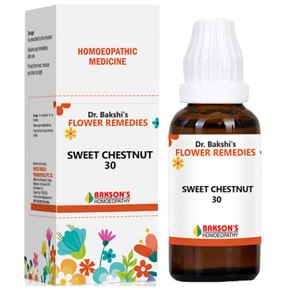 DR. BAKSHI'S FLOWER REMEDIES SWEET CHESTNUT 30 - PACK OF 3 (30 ML EACH)