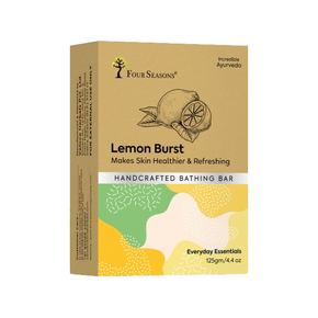 Four Seasons Ayurveda Lemon Burst Bathing Bar (125 GM)