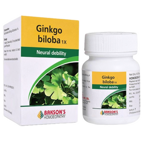 BAKSON'S HOMEOPATHY GINKGO BILOBA 1X - PACK OF 2 (50 TABLETS EACH)