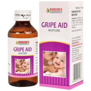 BAKSON'S HOMEOPATHY GRIPE AID MIXTURE- PACK OF 4 (115 ML EACH)