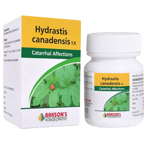 BAKSON'S HOMEOPATHY HYDRASTIS CANADENSIS 1X - PACK OF 2 (50 TABLETS EACH)