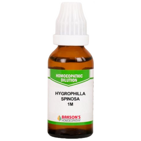 BAKSON'S HOMEOPATHY HYGROPHILLA SPINOSA DILUTION 1M - PACK OF 3 (30 ML EACH)