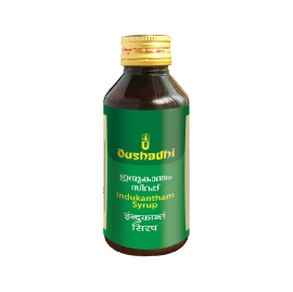 OUSHADHI INDUKANTHAM SYRUP - PACK OF 8 (100 ML EACH )