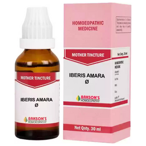 BAKSON'S HOMEOPATHY IBERIS AMARA MOTHER TINCTURE Q - PACK OF 2 (30 ML EACH)