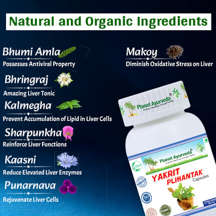 Planet Ayurveda Yakrit Plihantak Capsule - Usage, Dosage and Benefits