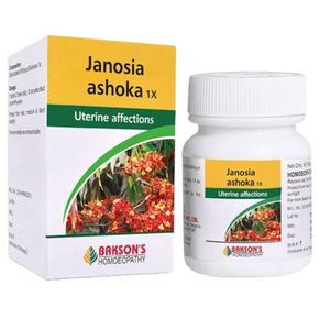 BAKSON'S HOMEOPATHY JANOSIA ASHOKA TABLET 1X - PACK OF 2 (50 TABLETS EACH)