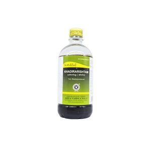 KOTTAKKAL AYURVEDA KHADIRARISHTAM - PACK OF 3 (450 ML EACH)