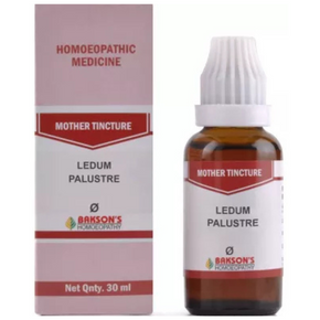 BAKSON'S HOMEOPATHY LEDUM PALUSTRE MOTHER TINCTURE Q - PACK OF 2 (30 ML EACH)