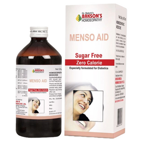 BAKSON'S HOMEOPATHY MENSO AID SYRUP SUGAR FREE