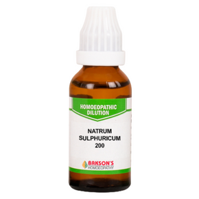 BAKSON'S HOMEOPATHY NATRUM SULPHURICUM 200 - PACK OF 3 (30 ML EACH)