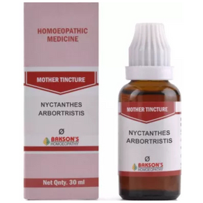 BAKSON'S HOMEOPATHY NYCTANTHES ARBORTRISTIS MOTHER TINCTURE Q - PACK OF 3 (30 ML EACH)