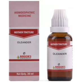 BAKSON'S HOMEOPATHY OLEANDER MOTHER TINCTURE Q - PACK OF 3 (30 ML EACH)