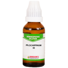 BAKSON'S HOMEOPATHY PILOCARPINUM DILUTION 30 - PACK OF 4 (30 ML EACH)