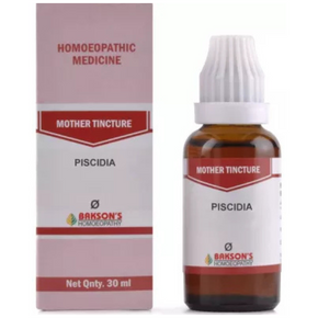 BAKSON'S HOMEOPATHY PISCIDIA MOTHER TINCTURE Q - PACK OF 2 (30 ML EACH)