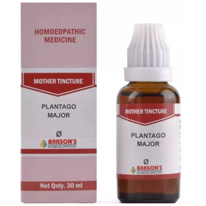 BAKSON'S HOMEOPATHY PLANTAGO MAJOR (EXT.) MOTHER TINCTURE Q - PACK OF 3 (30 ML EACH)