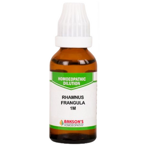 BAKSON'S HOMEOPATHY RHAMNUS FRANGULA DILUTION 1M - PACK OF 3 (30 ML EACH)