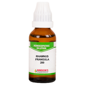 BAKSON'S HOMEOPATHY RHAMNUS FRANGULA DILUTION 200 - PACK  OF 3 (30 ML EACH)