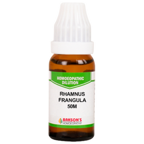 BAKSON'S HOMEOPATHY RHAMNUS FRANGULA DILUTION 50M - PACK  OF 2 (10 ML EACH)