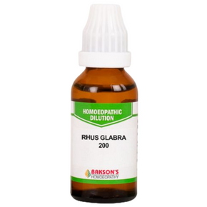 BAKSON'S HOMEOPATHY RHUS GLABRA DILUTION 200 - PACK OF 3 (30 ML EACH)