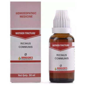 BAKSON'S HOMEOPATHY RICINUS COMMUNIS MOTHER TINCTURE Q - PACK OF 3 (30 ML EACH)