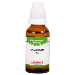 BAKSON'S HOMEOPATHY SALIX NIGRA DILUTION 6X - PACK OF 4 (30 ML EACH)