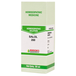 BAKSON'S HOMEOPATHY SALOL DILUTION 200 - PACK OF 3 (30 ML EACH)