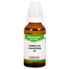 BAKSON'S HOMEOPATHY SAMBUCUS CANADENSIS DILUTION 6X - PACK OF 4 (30 ML EACH)