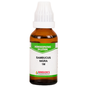 BAKSON'S HOMEOPATHY SAMBUCUS NIGRA DILUTION 1M - PACK OF 3 (30 ML EACH)