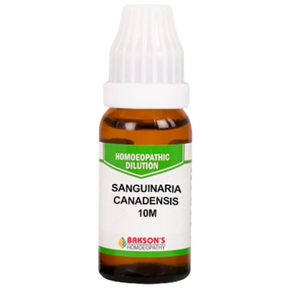 BAKSON'S HOMEOPATHY SANGUINARIA CANADENSIS DILUTION 10M - PACK OF 2 (10 ML EACH)