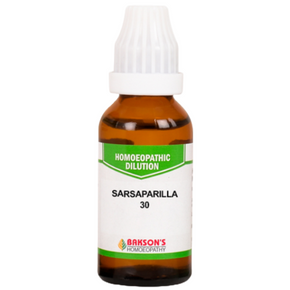 BAKSON'S HOMEOPATHY SARSAPARILLA DILUTION 30 - PACK OF 4 (30 ML EACH)