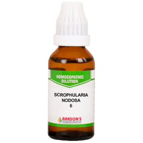 BAKSON'S HOMEOPATHY SCROPHULARIA NODOSA DILUTION 6 - PACK OF 4 (30 ML EACH)