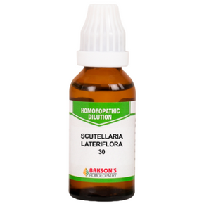 BAKSON'S HOMEOPATHY SCUTELLARIA LATERIFLORA DILUTION 30 - PACK OF 4 (30 ML EACH)