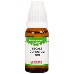 BAKSON'S HOMEOPATHY SECALE CORNUTUM DILUTION 50M - PACK OF 2 (10 ML EACH)