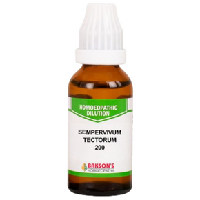 BAKSON'S HOMEOPATHY SEMPERVIVUM TECTORUM DILUTION 200 - PACK OF 3 (30 ML EACH)