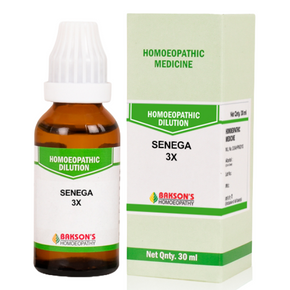 BAKSON'S HOMOEOPATHY SENEGA DILUTION 3X - PACK OF 4 (30 ML EACH)