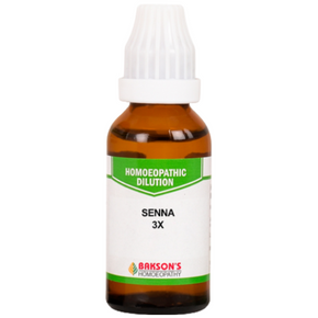 BAKSON'S HOMEOPATHY SENNA DILUTION 3X - PACK OF 4 (30 ML EACH)