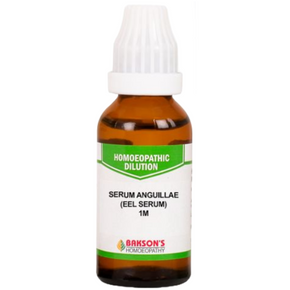 BAKSON'S HOMEOPATHY SERUM ANGUILLAE (EEL SERUM) DILUTION 1M - PACK OF 3 (30 ML EACH)