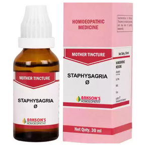 BAKSON'S HOMEOPATHY STAPHYSAGRIA MOTHER TINCTURE Q (30 ML)