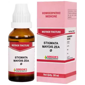 BAKSON'S HOMEOPATHY STIGMATA MAYDIS ZEA MOTHER TINCTURE Q - PACK OF 3 (30 ML EACH)