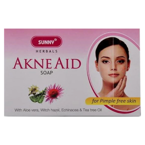 BAKSON'S HOMOEOPATHY SUNNY HERBALS AKNE AID SOAP - PACK OF 6 (75 GM EACH)