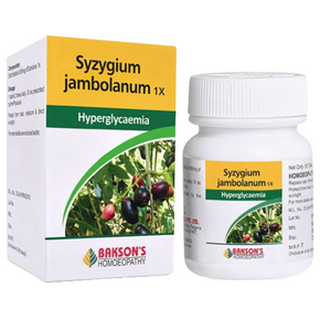 BAKSON'S HOMEOPATHY SYZYGIUM JAMBOLANUM TABLET 1X - PACK OF 2 (50 TABLETS EACH)