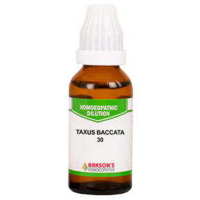 BAKSON'S HOMEOPATHY TAXUS BACCATA DILUTION 30 - PACK OF 4 (30 ML EACH)